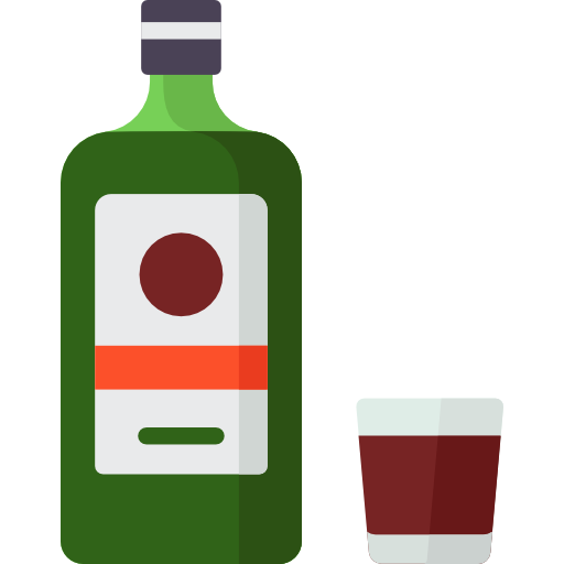 Herbal liquor Special Flat icon