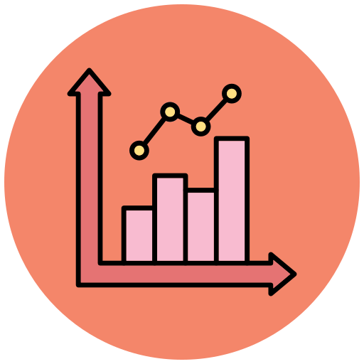 gráfico de barras icono gratis