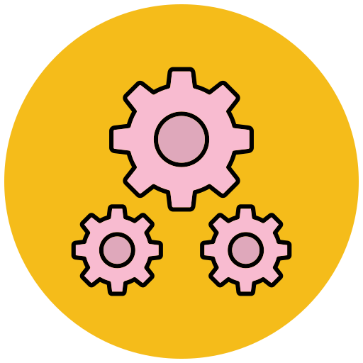 Gear Generic Outline Color icon