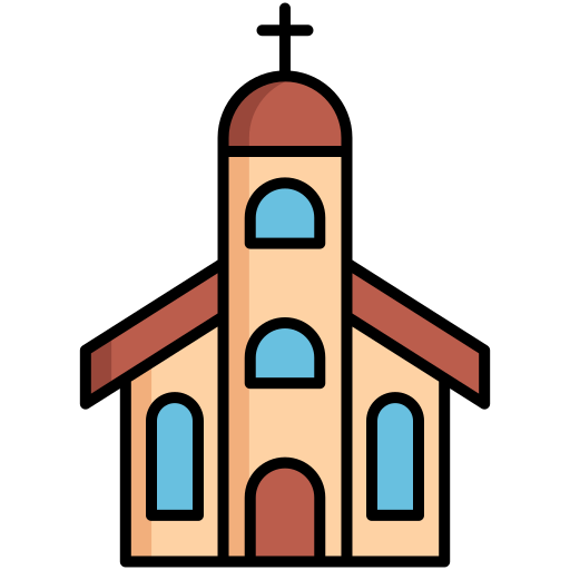 Church Generic Outline Color icon