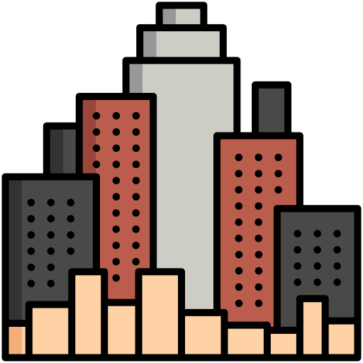 Skycraper Generic Outline Color icon