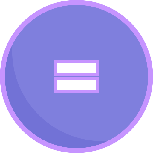 Equal Generic Outline Color icon