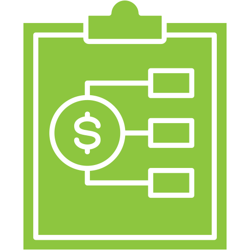 plan financiero icono gratis