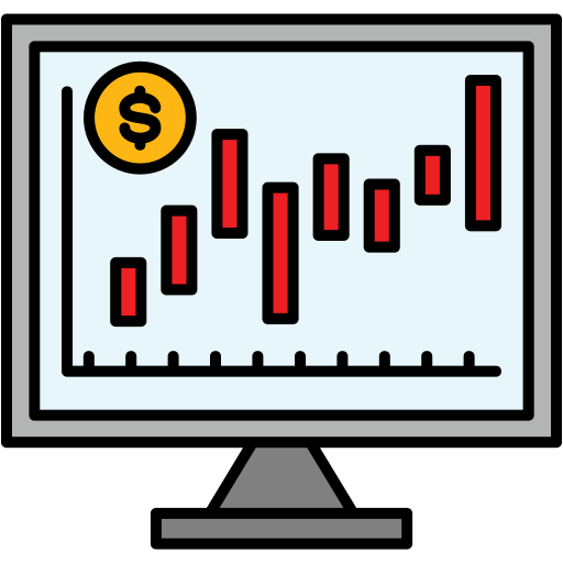 bolsa de valores icono gratis