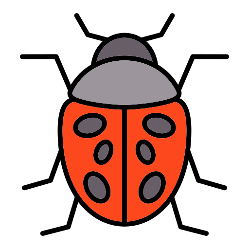 Ladybug Generic Outline Color icon