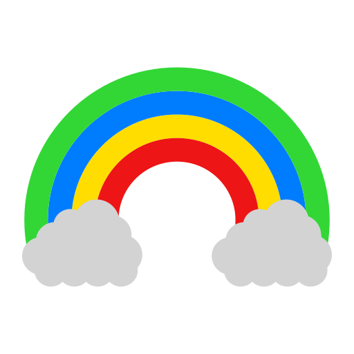 arco iris icono gratis