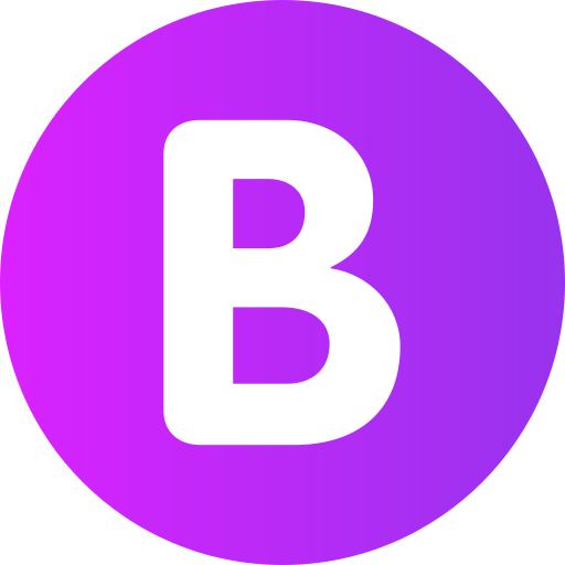 Letter B Generic Flat Gradient Icon