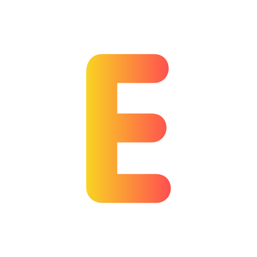 Letter e Generic Gradient icon