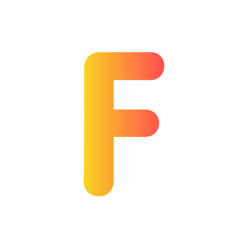 Letter f Generic Gradient icon