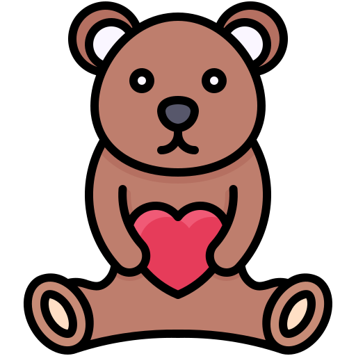 Teddy bear Generic Outline Color icon