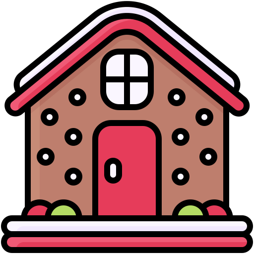 casa de jengibre icono gratis