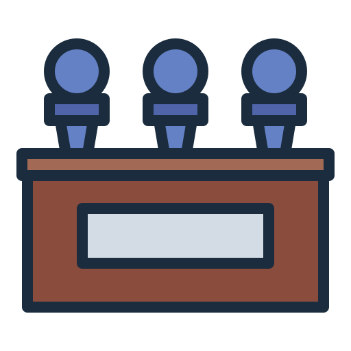 conferencia de prensa icono gratis