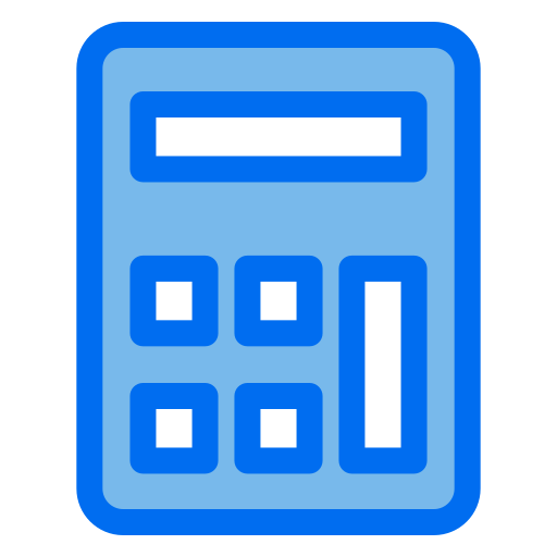 Calculator Generic Blue icon