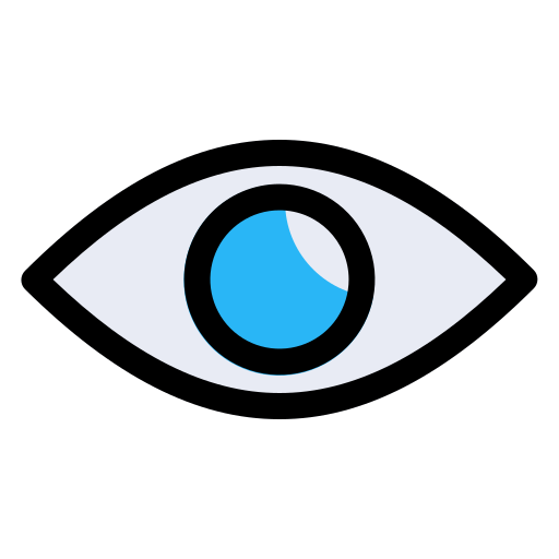 Eye Generic Outline Color icon