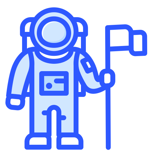 Astronaut Generic Blue icon