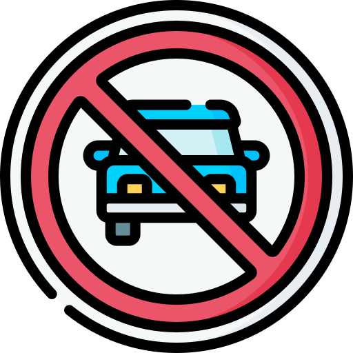 No car Special Lineal color icon