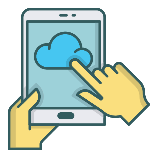 computación en la nube icono gratis