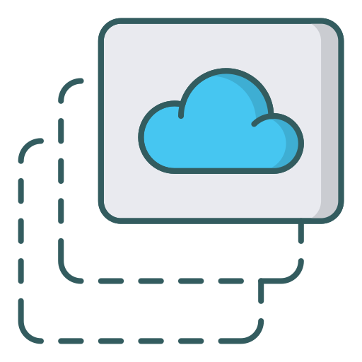 computación en la nube icono gratis