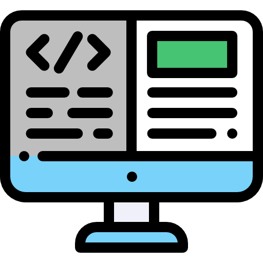 Coding Detailed Rounded Lineal color icon