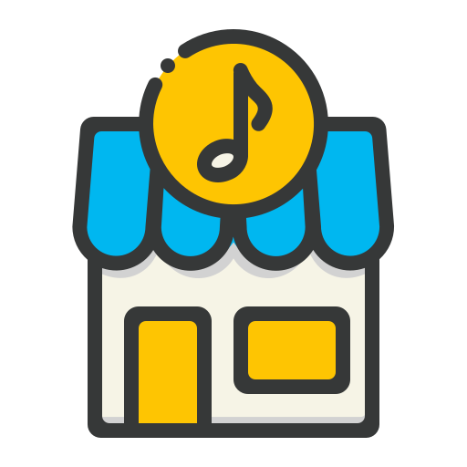 Music shop free icon Music shop free icon