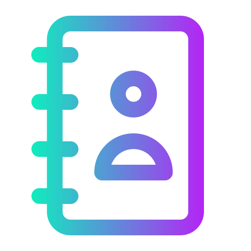 libro de contactos icono gratis