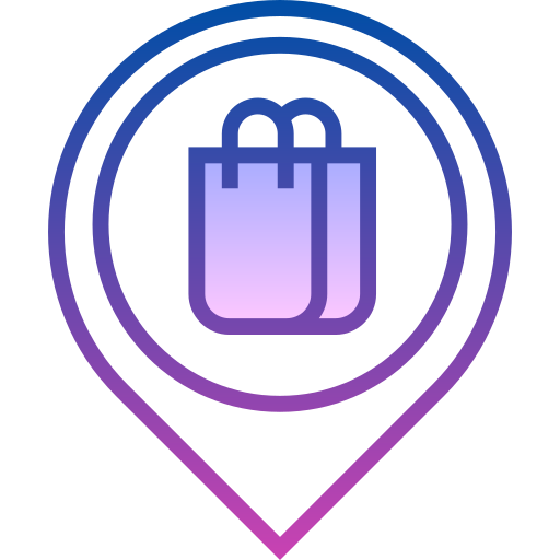 Mall Detailed bright Gradient icon