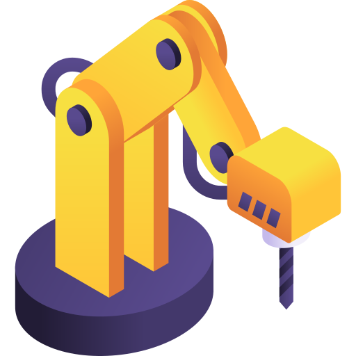 robot industrial icono gratis