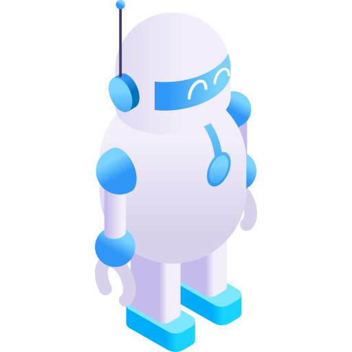 Robot Gradient Isometric Gradient icon