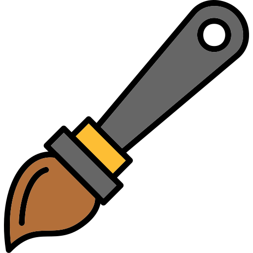 cepillo de pintura icono gratis