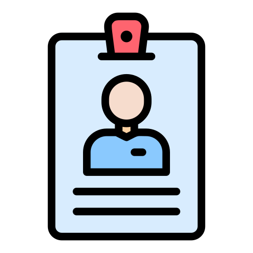 ID card Generic Outline Color icon