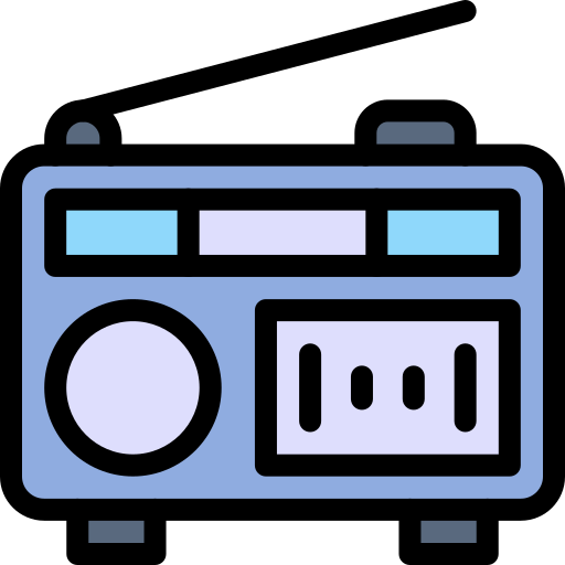 Radio Generic Outline Color icon