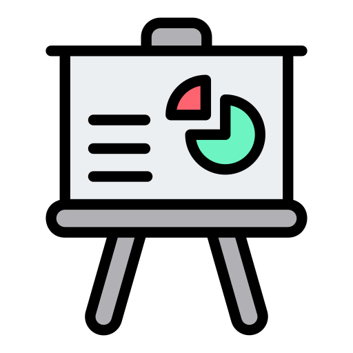 Presentation Generic Outline Color icon