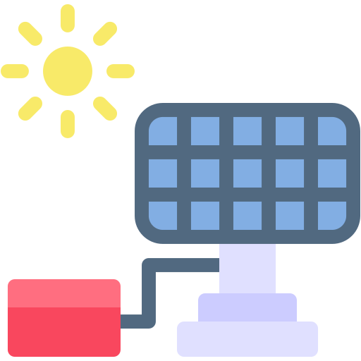 panel solar icono gratis