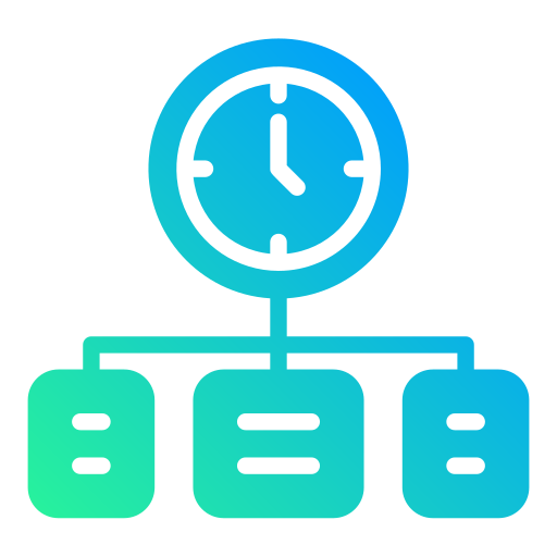 gestión del tiempo icono gratis