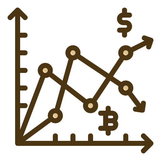 gráfico de linea icono gratis