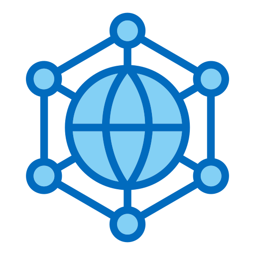 Network Generic Blue icon