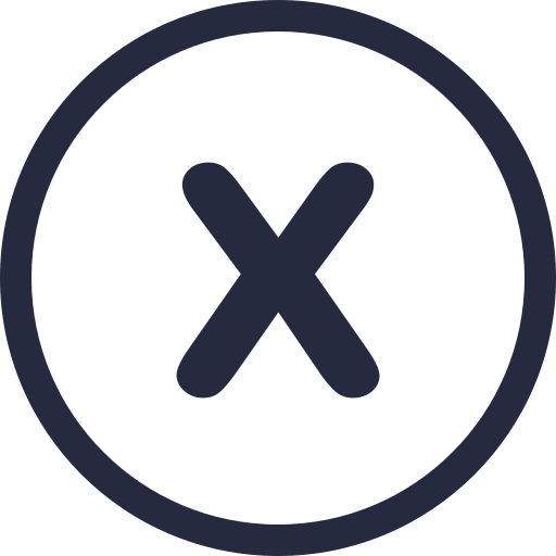 Icono de Letra x Generic Basic Outline