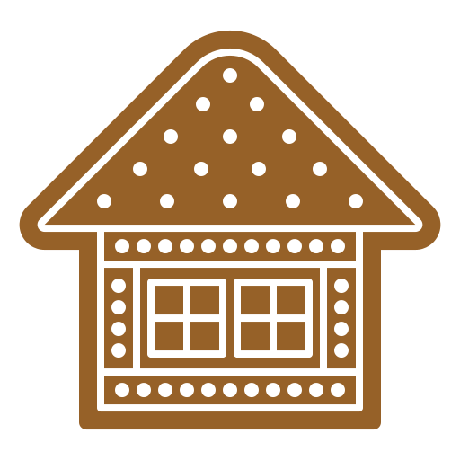 casa de jengibre icono gratis