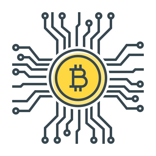 Bitcoin Generic Outline Color icon