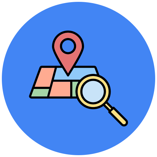 Map Generic Outline Color icon