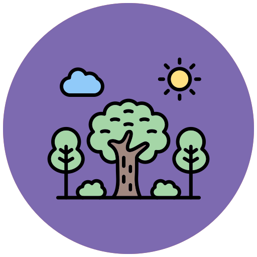 Forest Generic Outline Color icon