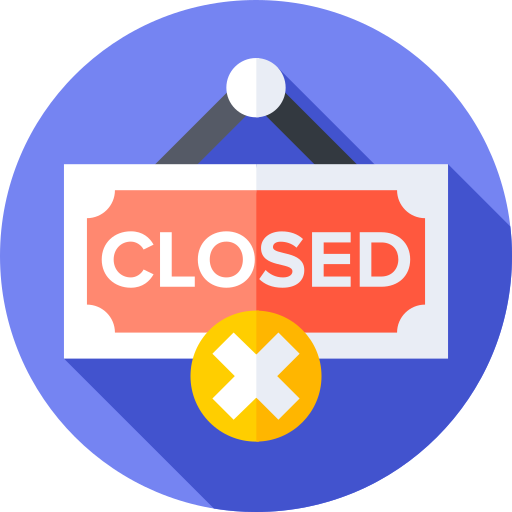 Closed Flat Circular Flat icon