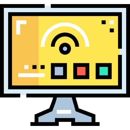 televisión inteligente icono gratis