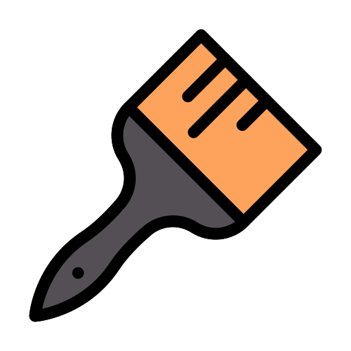 Paint brush Generic Outline Color icon