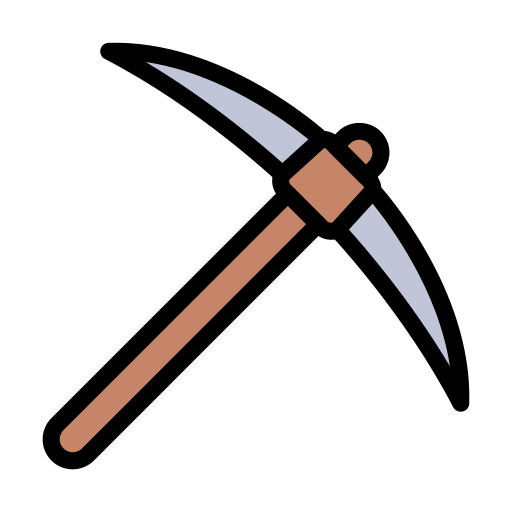 Pickaxe Generic Outline Color icon