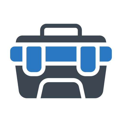 Blue Toolbox Icon