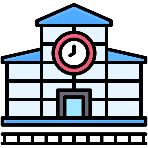 Railway station Generic Outline Color icon