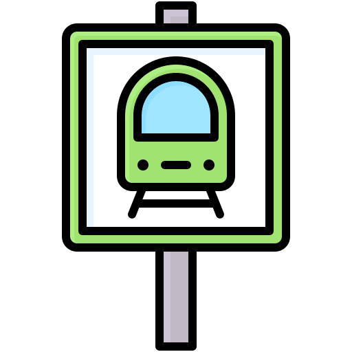 estación de ferrocarril icono gratis