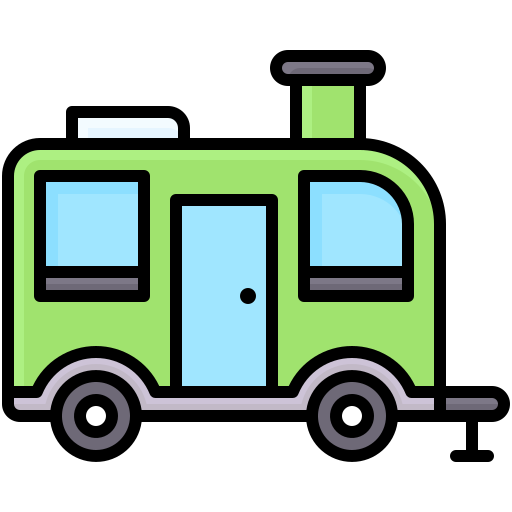Camper van free icon Camper van free icon