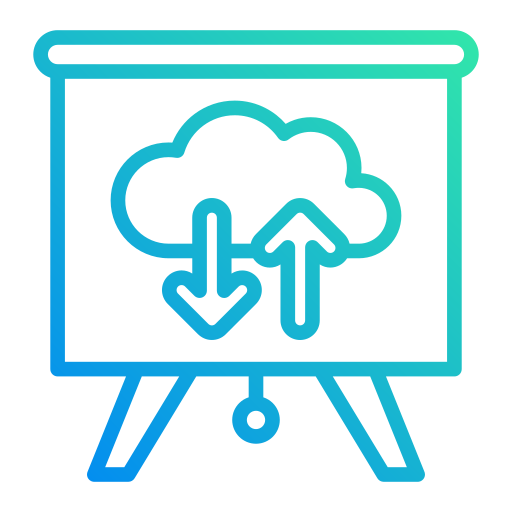 datos en la nube icono gratis
